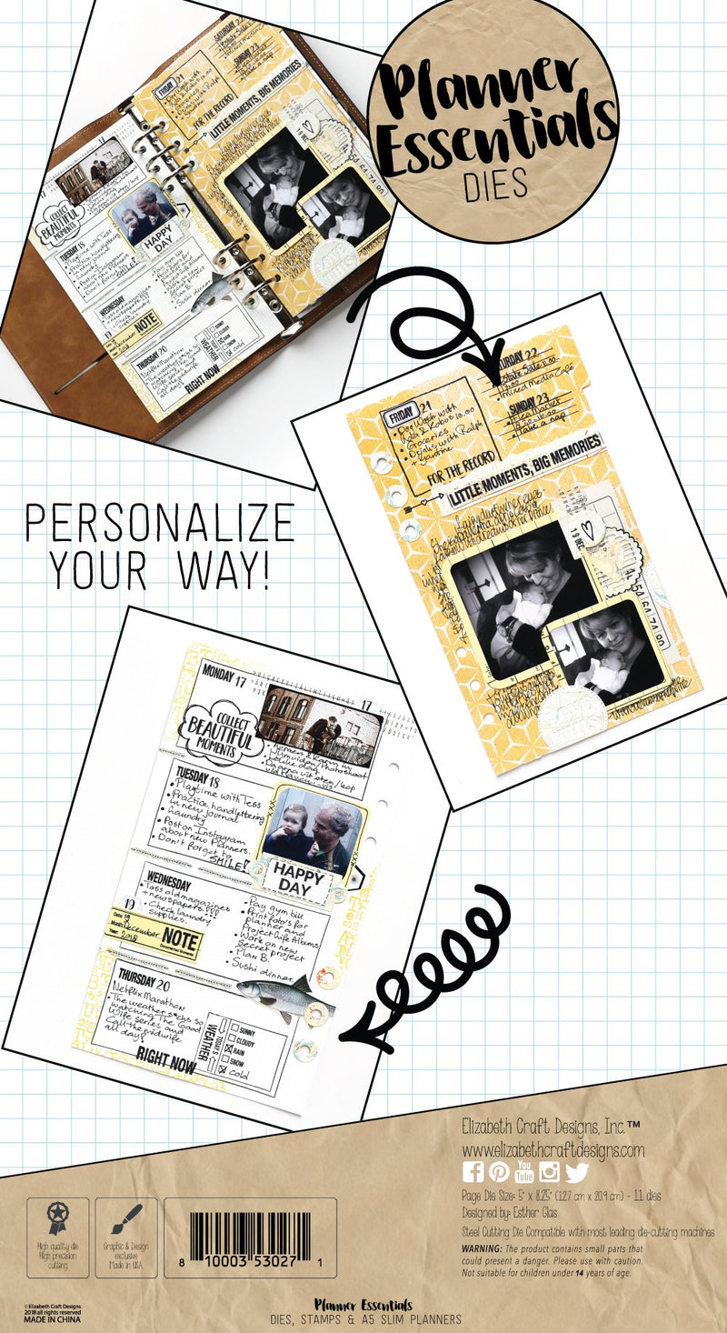 Elizabeth Craft Designs - Planner Essentials - Pocket Pages 1