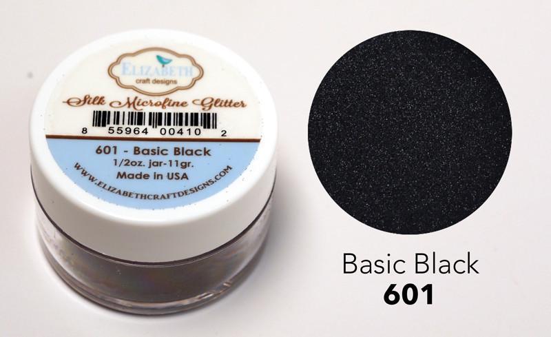 Basic Black - Silk Microfine Glitter