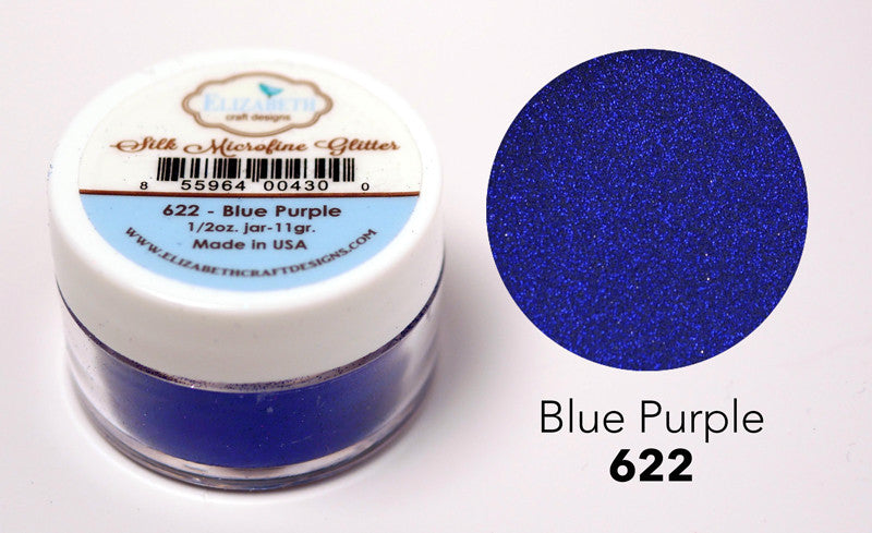 Blue Purple - Silk Microfine Glitter - ElizabethCraftDesigns.com