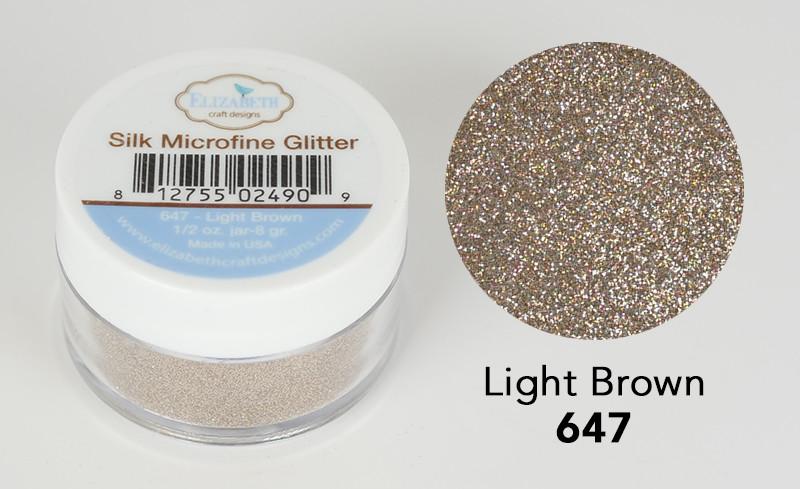 Light Brown - Silk Microfine Glitter