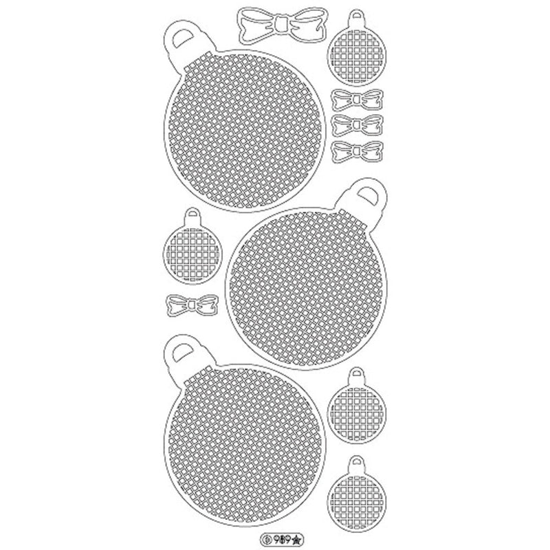 Grid Ornaments Black (sku 989)